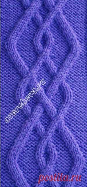 узор 34 |  каталог вязаных спицами узоров