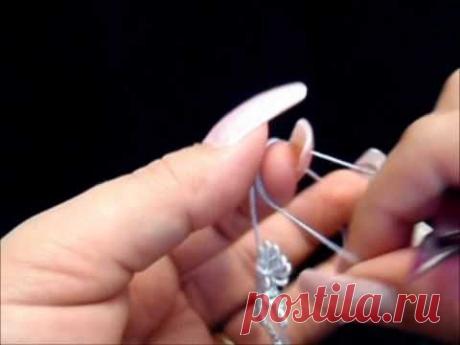 Frivolite-Tatting-Lesson 38 - Cadena dividida una lanzadera - Single Shuttle Split Chain