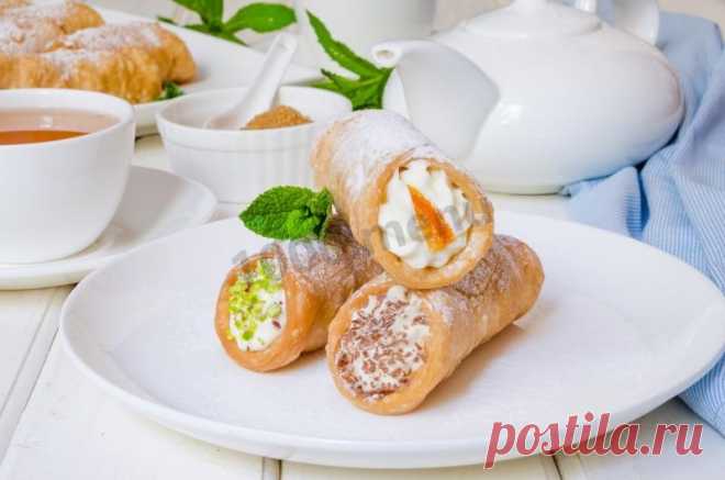 Трубочки канноли по-сицилийски рецепт с фото пошагово - 1000.menu