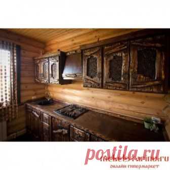Кухня под старину из массива дерева 