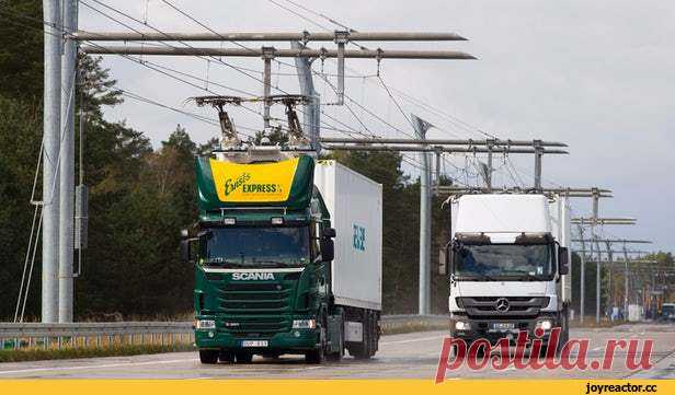 Siemens построит 10 км eHighway на немецком автобане 
из Цеппелинхайм / Cargo City Süd в аэропорт Франкфурта в Дармштадт / Вайтерштадт. Длинной 10 км.  eHighway - троллейбусная ветка для фур-троллейбусов.  Фуры гибридные, электро+дизель. при движении по…