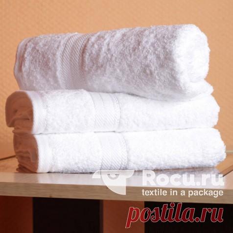 Купить полотенца Полотенце Отель махра (однотонные, отели, белое, гостиниц) в интернет-магазине