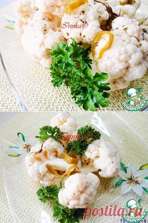 Быстромаринованная цветная капуста в микроволновке - кулинарный рецепт