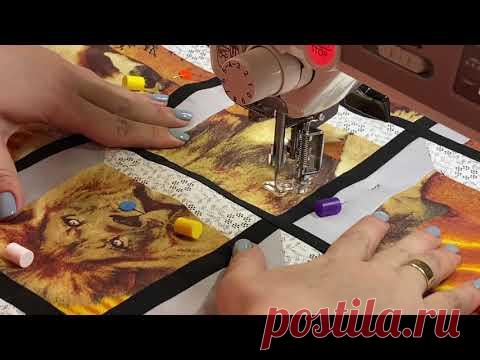 Стежка и сборка изделия из блока 