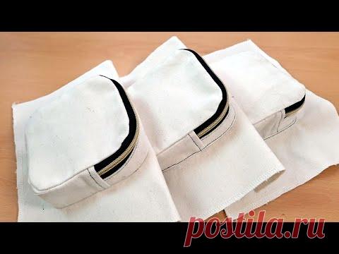 3 внешних кармана на молнии. Советы по шитью