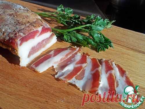 Бекон из свиного подчеревка - кулинарный рецепт