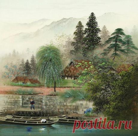 Японские мотивы в пейзажной живописи Коукеи Кодзима