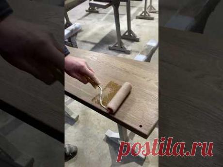 Useful Tips and Woodworking Skills. Wood Finishing With Oil #woodworking #shorts