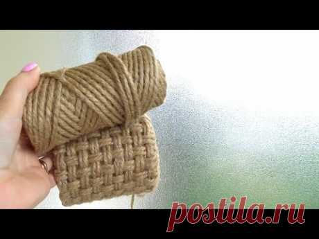 КРАСОТА из ДЖУТА своими руками / Jute craft idea