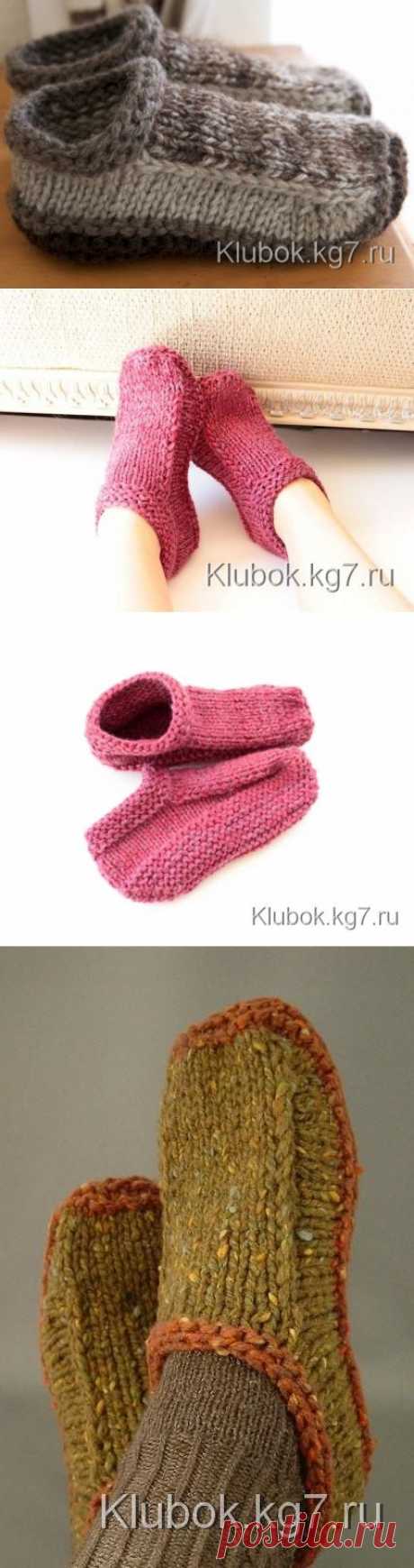 Тапочки Non-felted Slippers | Клубок