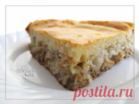 171. Заливной пирог с курицей и рисом