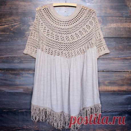 Desert wanderer knit tunic , mocha