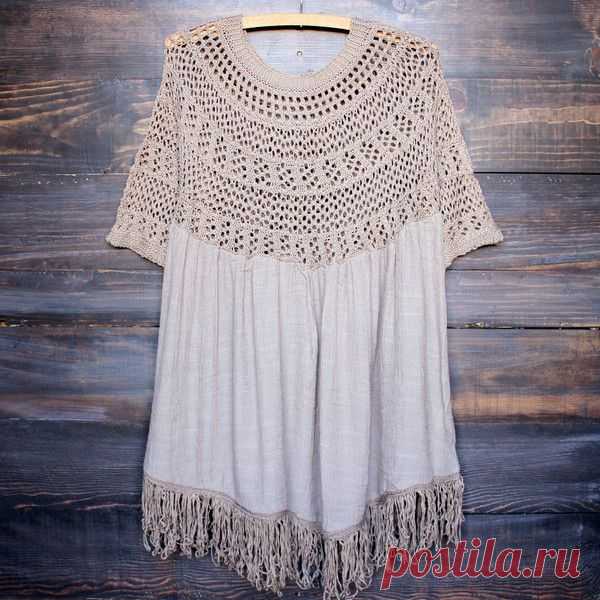 Desert wanderer knit tunic , mocha