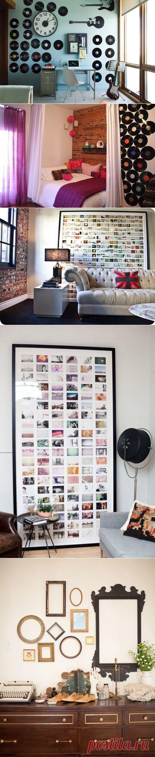 5 идей за ноль рублей: настенный декор из того, что под рукой