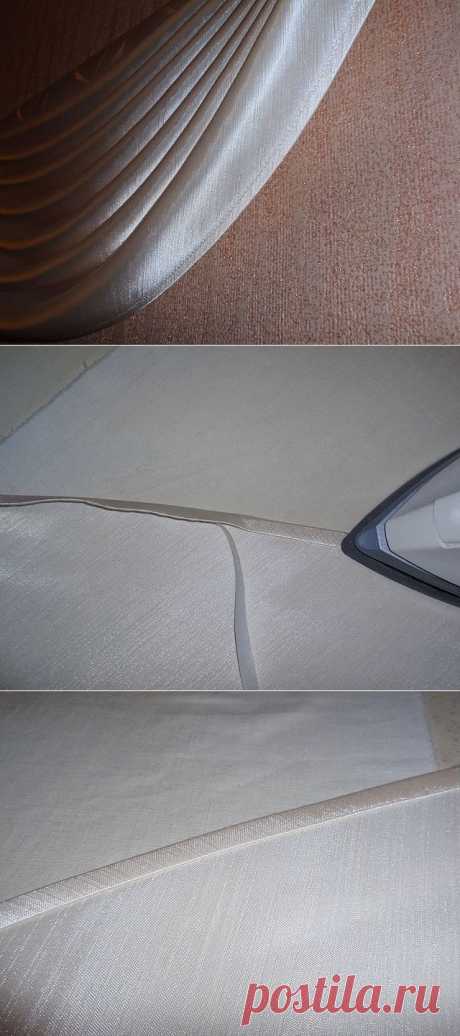 МК от Ирины Красюковой. Обработка низа свага без косой бейки.