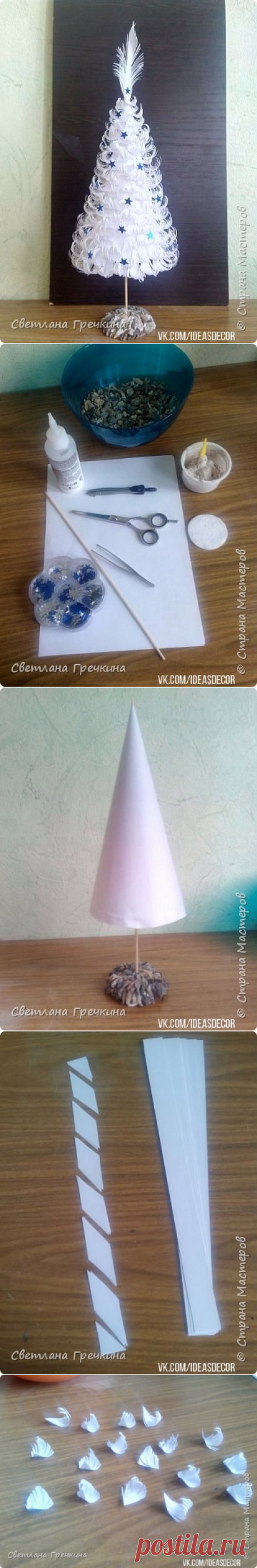 Ёлочка из бумаги. Мастер-класс