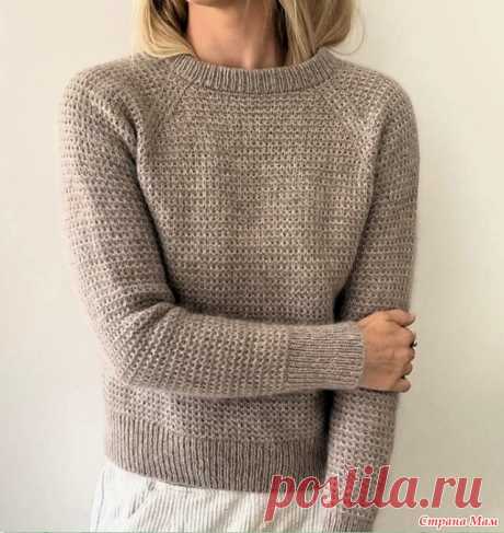 Пуловер Barnsley от Cheryl Mokhtari. Спицы. Очень лаконичный, классический, необходимый в гардеробе пуловер.  Размеры: XS (S) M (L) XL (XXL).  Финальная окружность пуловера по линии груди: 104 (107) 114 (120) 130 (139) см.