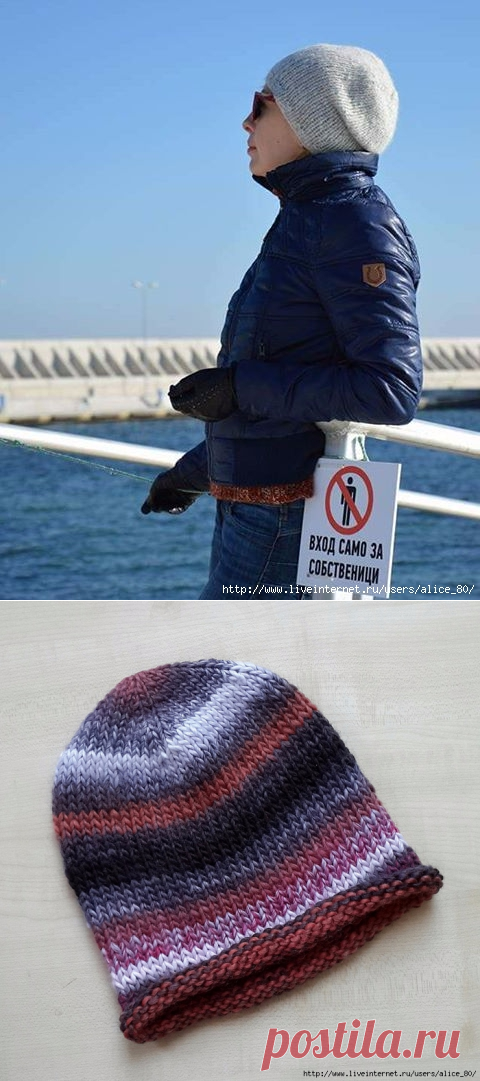 Азы вязания простых шапочек спицами. Наглядное и понятное описание от Натальи Санниковой.