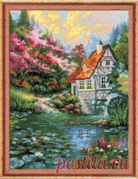Фабрика Пряжи :: RIOLIS Сотвори сама (Пейзажи) :: 1394 Водяная мельница