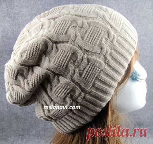 Вязаная шапка бини | Вяжем с Лана Ви