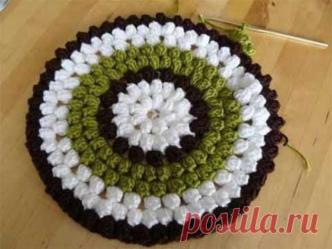 Круглый чехол на табурет | Искусница