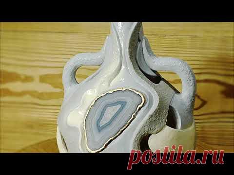 Керамика своими руками.Авторский светильник ваза