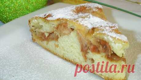 Пирог с яблоками на кефире | Мастер Рецептов