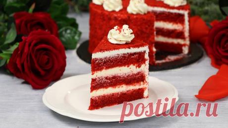 Торт "Красный Бархат" (Лучший Американский десерт!) | MaryanaTastyFood | Яндекс Дзен