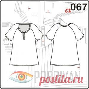 Выкройка блузки для полных женщин - Porrivan