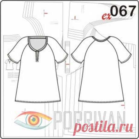 Выкройка блузки для полных женщин - Porrivan