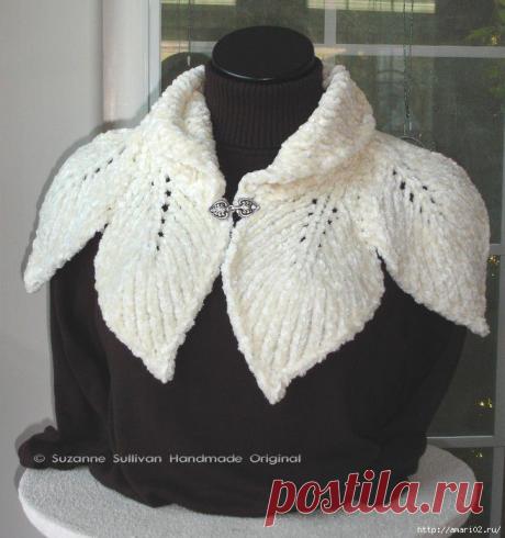 Шарф - листочек.