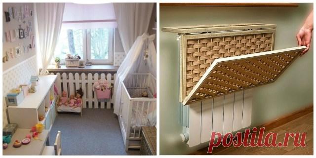 Хорошие идеи как спрятать батарею, если она портит весь вид — Копилочка полезных советов