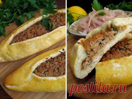 Постигая искусство кулинарии... : Турецкие лепешки с мясом "Пиде" (Kıymalı Pide)