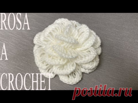 PASO A PASO PARA TEJER ROSA A CROCHET