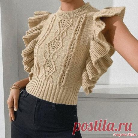 Вязаная новинка от Шейн — безрукавка с интересным узором - Вязание - Страна Мам