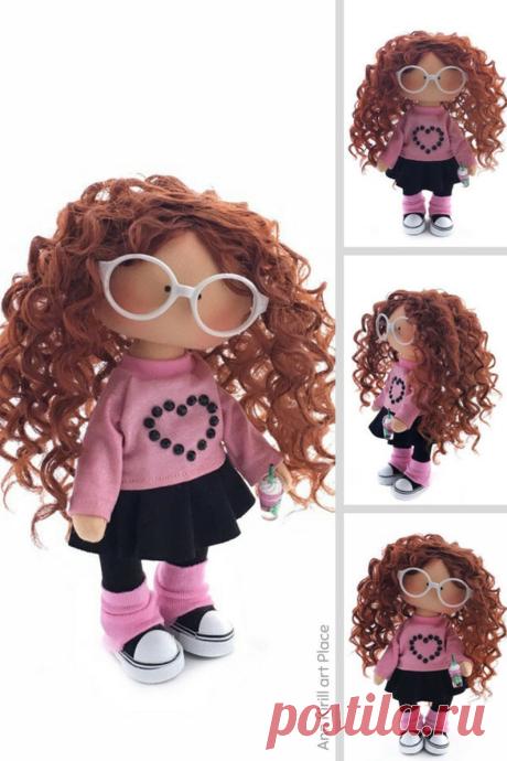Fabric Doll Handmade Interior Textile Doll Tilda Art Doll | Etsy