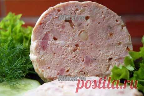 Домашняя куриная колбаса - очень вкусная, нежная, сочная и натуральный продукт