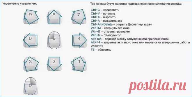 Как без мышки управлять компьютером с клавиатуры Windows 7-10?