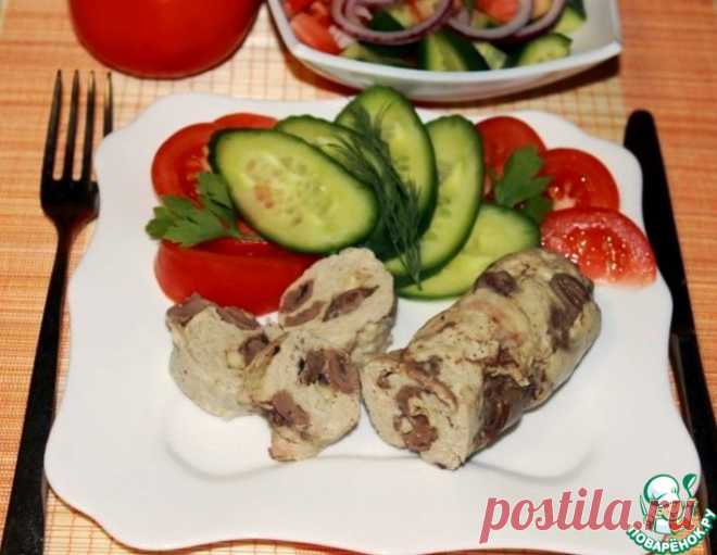 Куриные колбаски с сердечками и сыром – кулинарный рецепт
