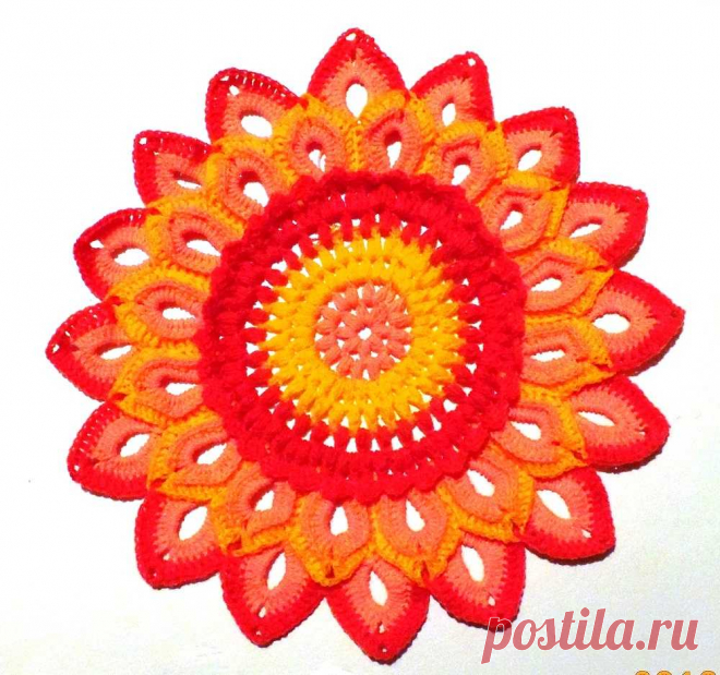 Вязание покрывала на кресло - промежуточный отчёт