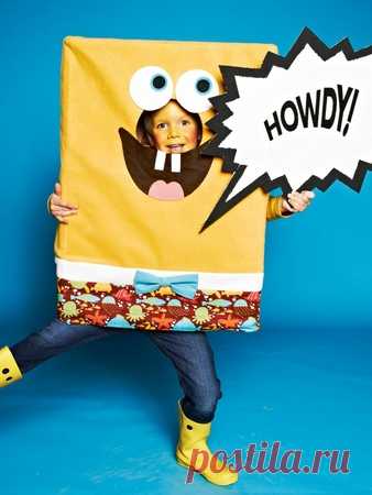 Маскарадный костюм «Губка Боб» - выкройка № 141 из журнала 1/2015 Burda – выкройки маскарадных костюмов на Burdastyle.ru