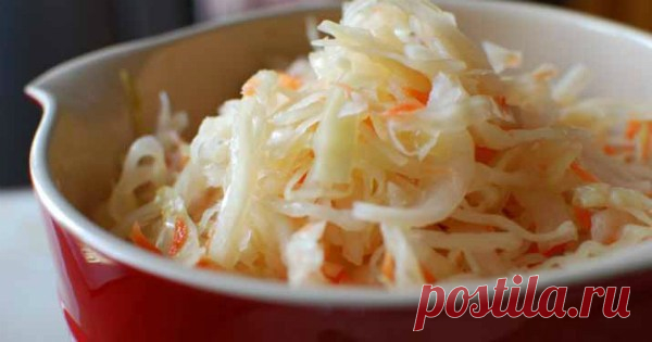 Когда я впервые приготовила эту закусочную маринованную капусту, то она вызвала восхищение у всех гостей. — Копилочка полезных советов