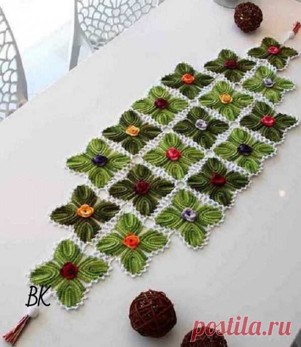 Интересная салфеточка крючком из категории Интересные идеи – Вязаные идеи, идеи для вязания