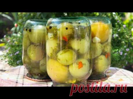 Маринованные зелёные помидоры! Рецепт, как в магазине!