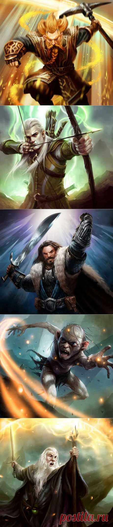 Концепт-арты и Рендеры персонажей к игре Guardians of Middle-Earth » Фэнтези, фантастика, игры.