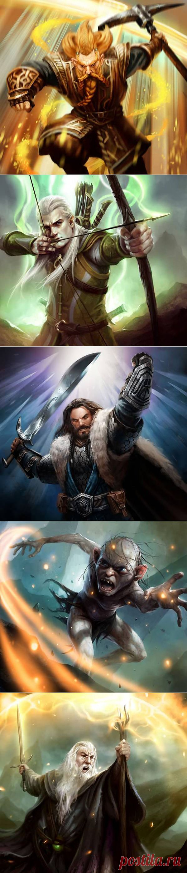 Концепт-арты и Рендеры персонажей к игре Guardians of Middle-Earth » Фэнтези, фантастика, игры.