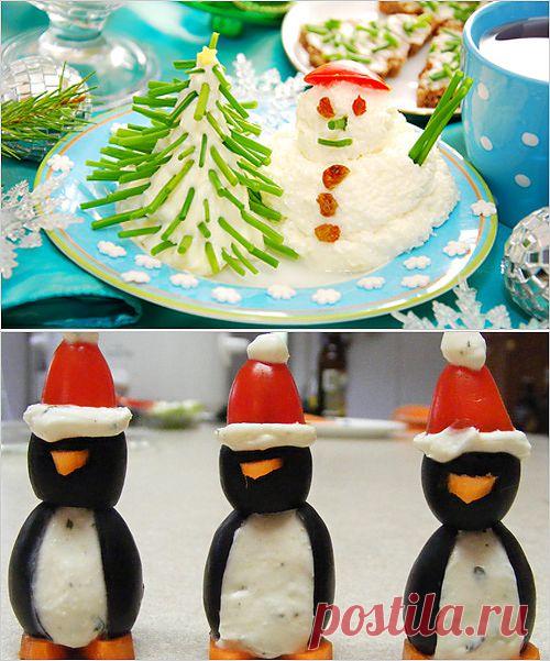 Украшение блюд на Новый год. Часть 1 - Идеи с фото