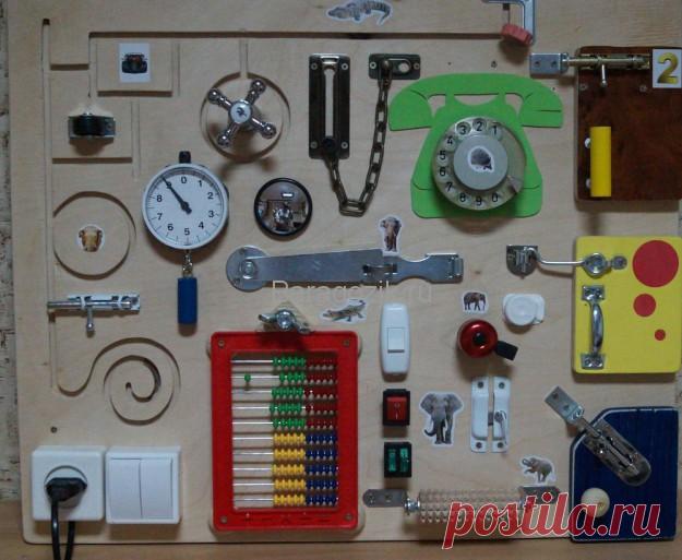 Как сделать бизиборд для ребенка легко своими руками - инструкция с фото