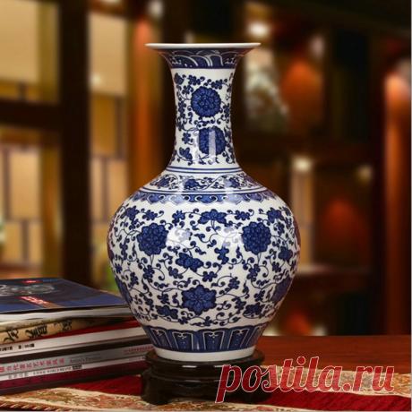 vases ornaments Picture - More Detailed Picture about Jingdezhen Ceramics Vase Furnishing Articles Upscale Antique Glaze Color Blue and White Porcelain Vase Picture in Vases from Summersobeast | Aliexpress.com | Alibaba Group