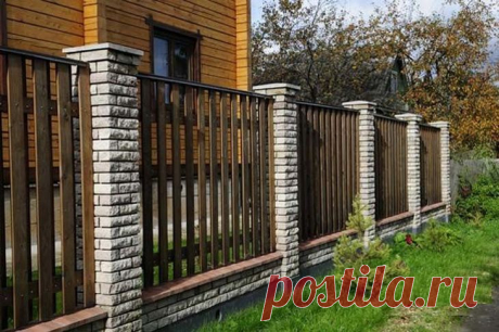 Какие бывают заборы - 60 фото - - Во дворе